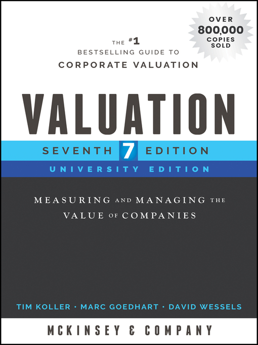 Title details for Valuation by McKinsey & Company Inc. - Wait list